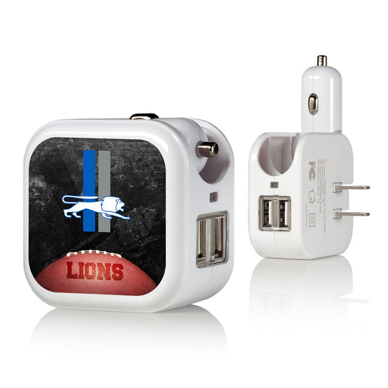 Detroit Lions Retro Legendary 2 in 1 USB Charger - 757 Sports Collectibles