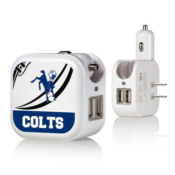 Baltimore Colts 1946 Historic Collection Passtime 2 in 1 USB Charger - 757 Sports Collectibles