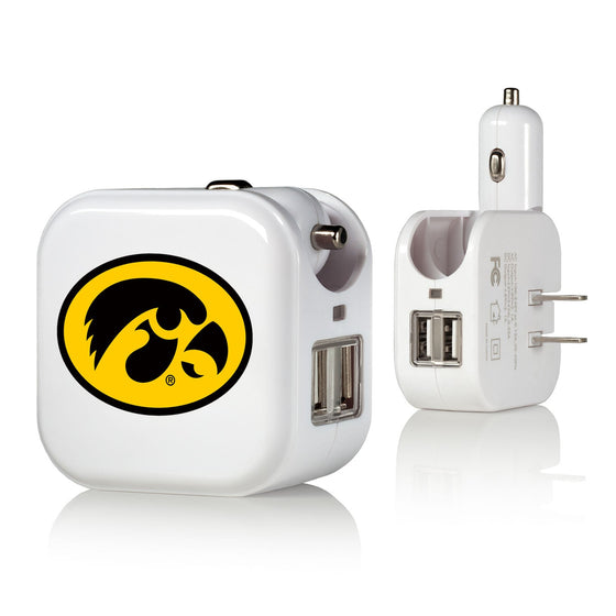 Iowa Hawkeyes Insignia 2 in 1 USB Charger-0