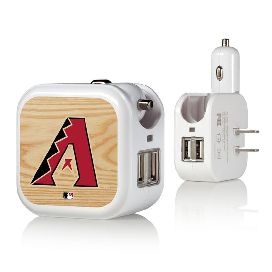 Arizona Diamondbacks D-Backs Wood Bat 2 in 1 USB Charger - 757 Sports Collectibles