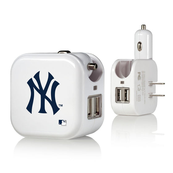 New York Yankees Insignia 2 in 1 USB Charger-0