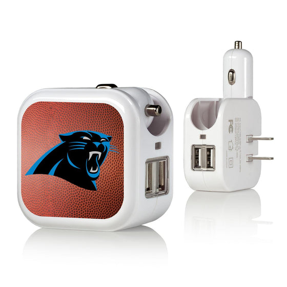 Carolina Panthers Football 2 in 1 USB Charger-0