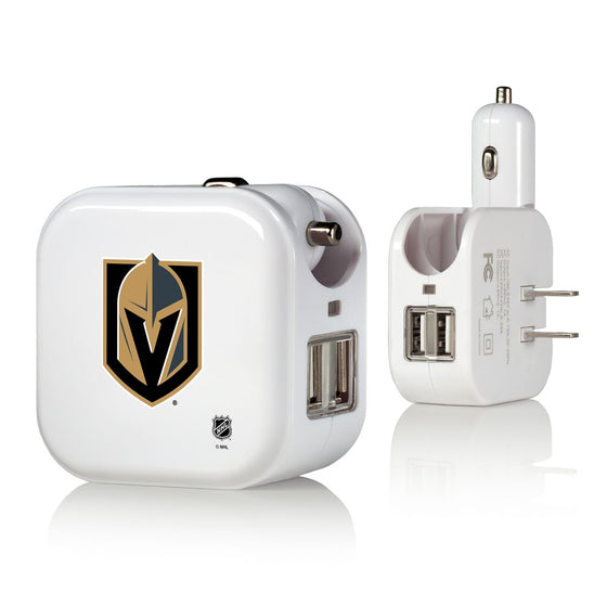 Vegas Golden Knights Insignia 2 in 1 USB Charger-0