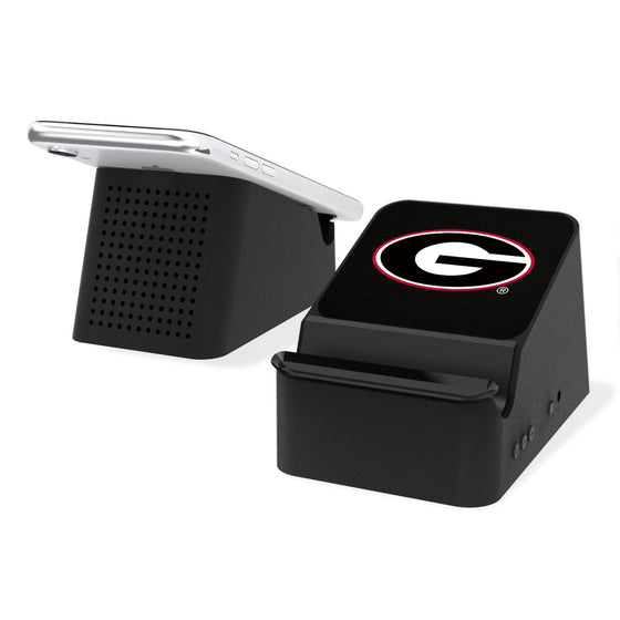 Georgia Bulldogs Solid Wireless Charging Station and Bluetooth Speaker - 757 Sports Collectibles