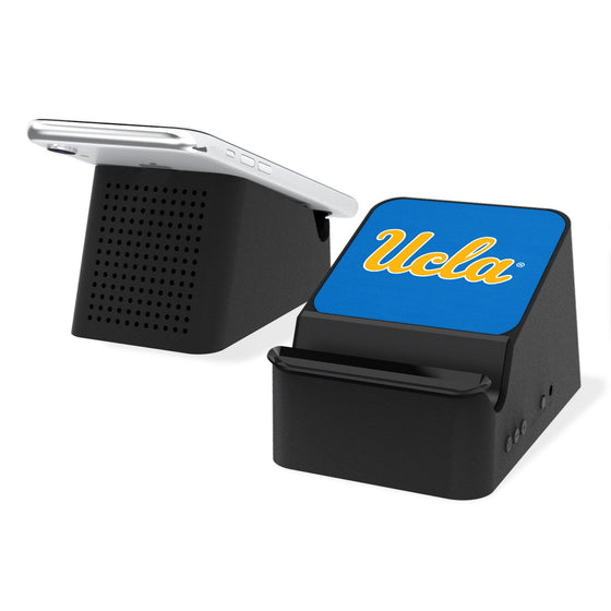 UCLA Bruins Solid Wireless Charging Station and Bluetooth Speaker-0