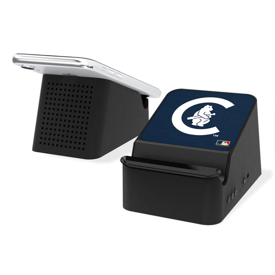 Chicago Cubs Home 1911-1912 - Cooperstown Collection Solid Wireless Charging Station and Bluetooth Speaker - 757 Sports Collectibles