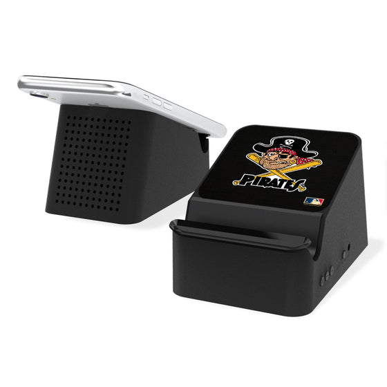 Pittsburgh Pirates 1958-1966 - Cooperstown Collection Solid Wireless Charging Station and Bluetooth Speaker - 757 Sports Collectibles