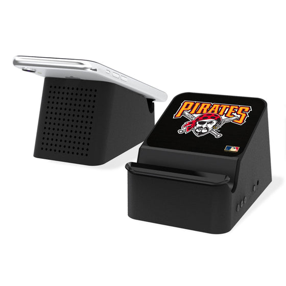 Pittsburgh Pirates 1997-2013 - Cooperstown Collection Solid Wireless Charging Station and Bluetooth Speaker - 757 Sports Collectibles