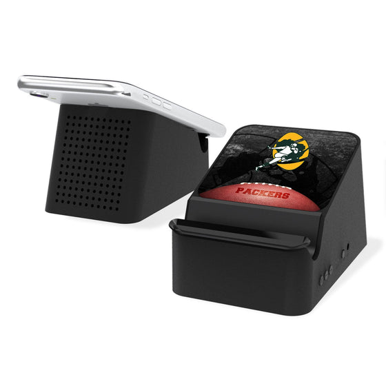 Green Bay Packers Historic Collection Legendary Wireless Charging Station and Bluetooth Speaker - 757 Sports Collectibles