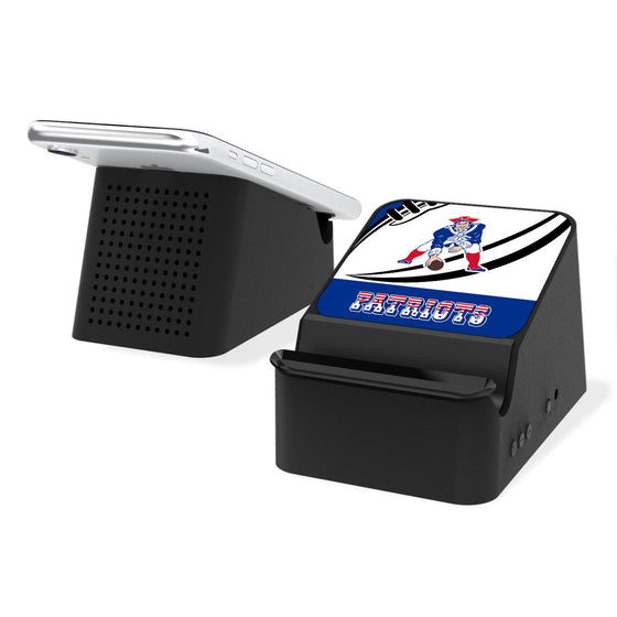 New England Patriots Passtime Wireless Charging Station and Bluetooth Speaker - 757 Sports Collectibles