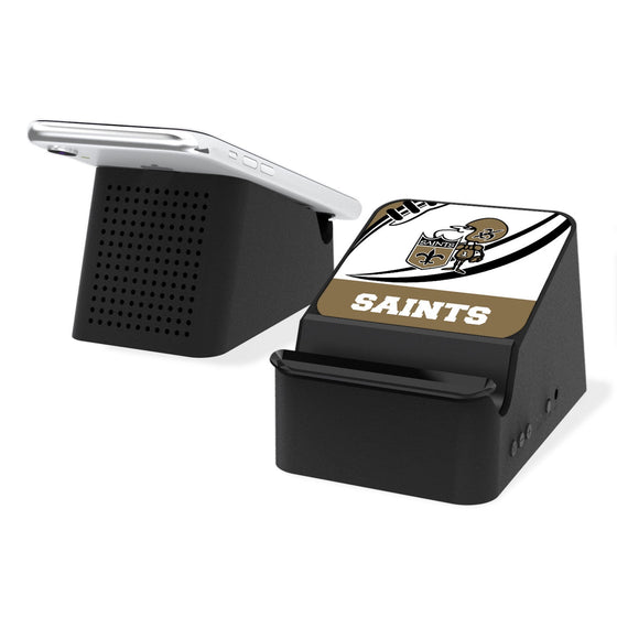 New Orleans Saints Passtime Wireless Charging Station and Bluetooth Speaker - 757 Sports Collectibles