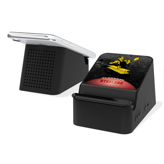 Pittsburgh Steelers 1961 Historic Collection Legendary Wireless Charging Station and Bluetooth Speaker - 757 Sports Collectibles