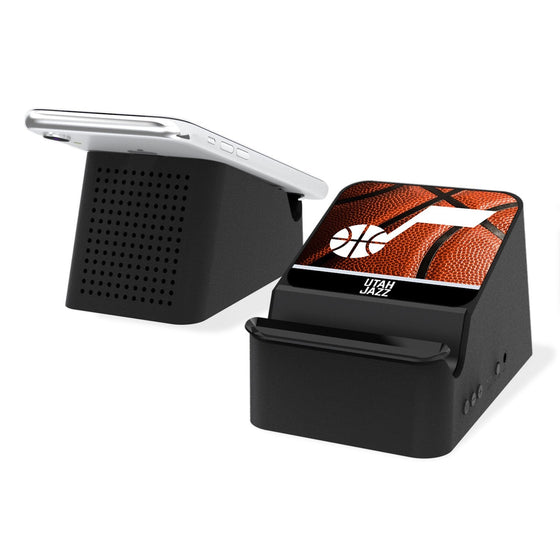 Utah Jazz Basketball Wireless Charging Station and Bluetooth Speaker-0