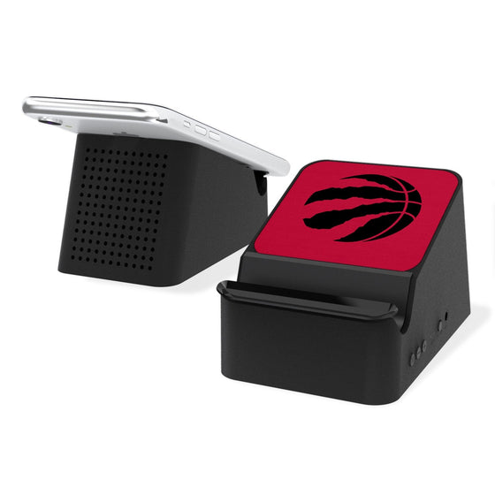 Toronto Raptors Solid Wireless Charging Station and Bluetooth Speaker-0