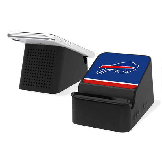 Buffalo Bills Stripe Wireless Charging Station and Bluetooth Speaker - 757 Sports Collectibles