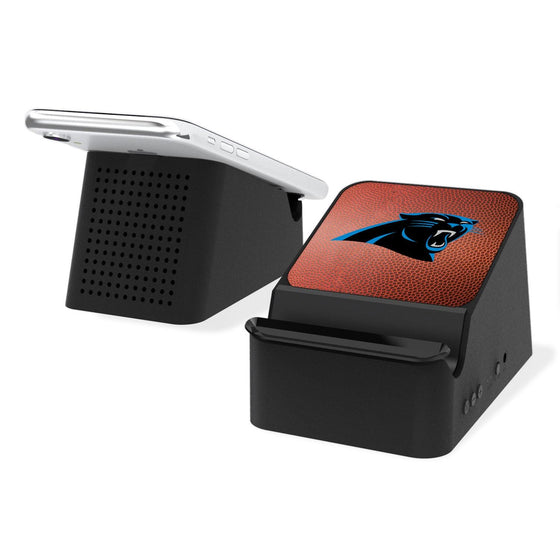 Carolina Panthers Football Wireless Charging Station and Bluetooth Speaker-0