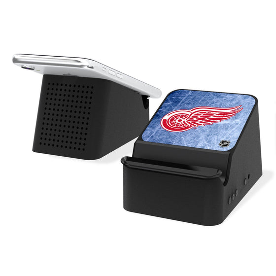 Detroit Red Wings Ice Wireless Charging Station and Bluetooth Speaker-0