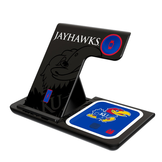 Kansas Jayhawks Tilt 3 in 1 Charging Station-0