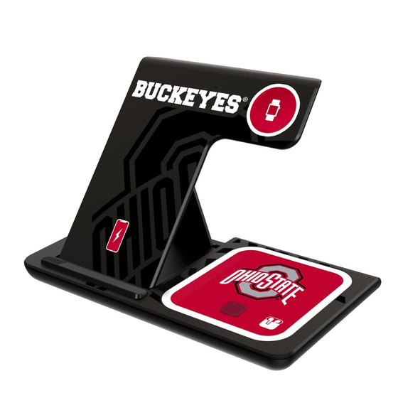 Ohio State Buckeyes Tilt 3 in 1 Charging Station-0