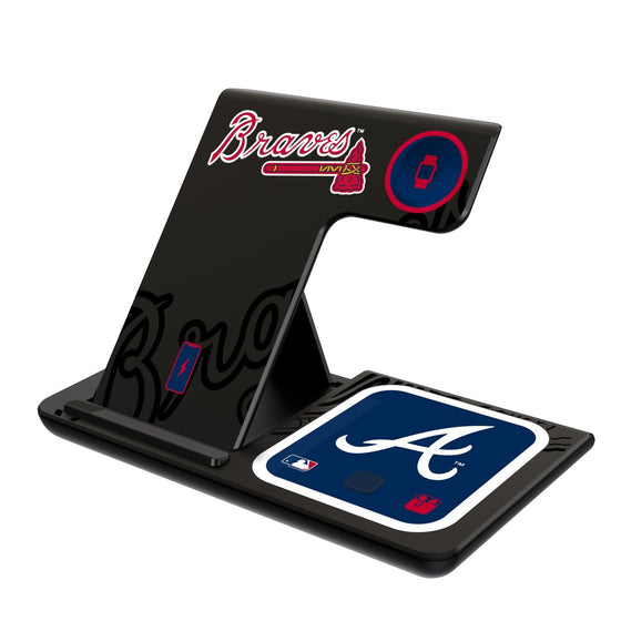 Atlanta Braves Tilt 3 in 1 Charging Station - 757 Sports Collectibles