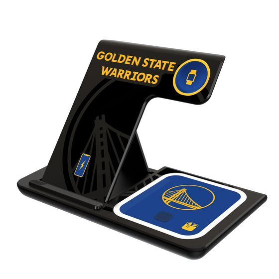 Golden State Warriors Tilt 3 in 1 Charging Station-0