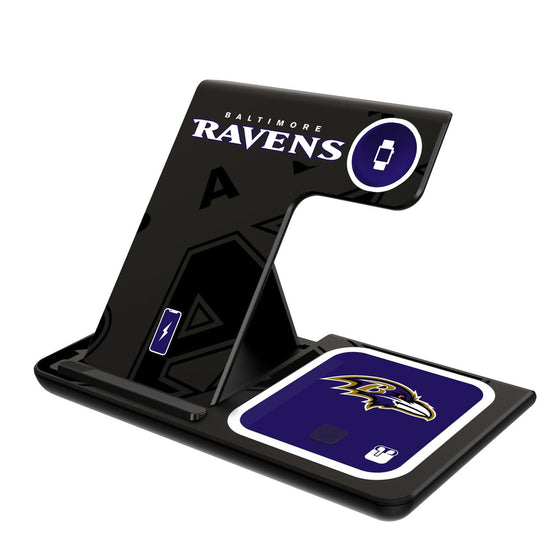 Baltimore Ravens Tilt 3 in 1 Charging Station - 757 Sports Collectibles