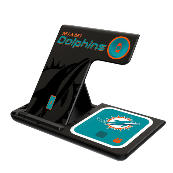 Miami Dolphins Tilt 3 in 1 Charging Station - 757 Sports Collectibles