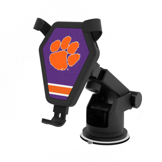 Clemson Tigers Stripe Wireless Car Charger-0