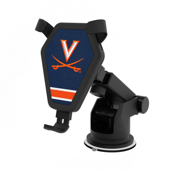 Virginia Cavaliers Stripe Wireless Car Charger-0