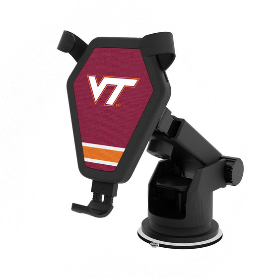 Virginia Tech Hokies Stripe Wireless Car Charger-0