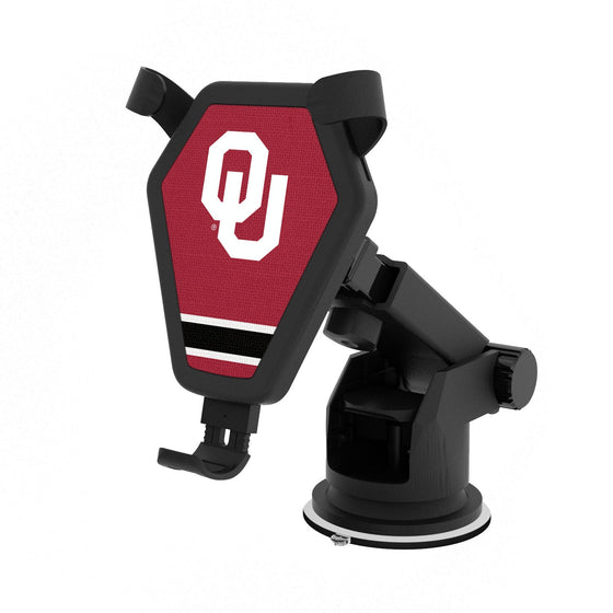 Oklahoma Sooners Stripe Wireless Car Charger-0