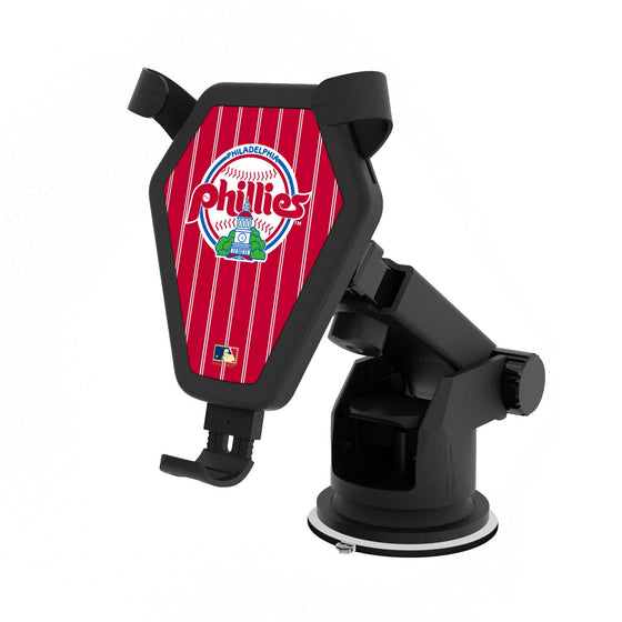 Philadelphia Phillies 1984-1991 - Cooperstown Collection Pinstripe Wireless Car Charger - 757 Sports Collectibles