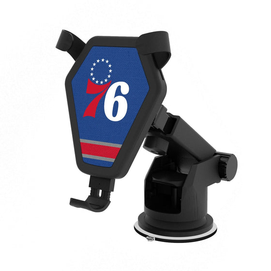 Philadelphia 76ers Stripe Wireless Car Charger-0