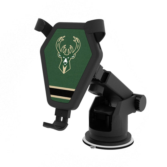 Milwaukee Bucks Stripe Wireless Car Charger-0