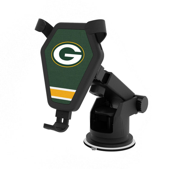 Green Bay Packers Stripe Wireless Car Charger - 757 Sports Collectibles