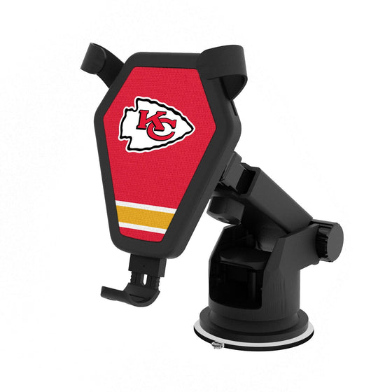 Kansas City Chiefs Stripe Wireless Car Charger - 757 Sports Collectibles