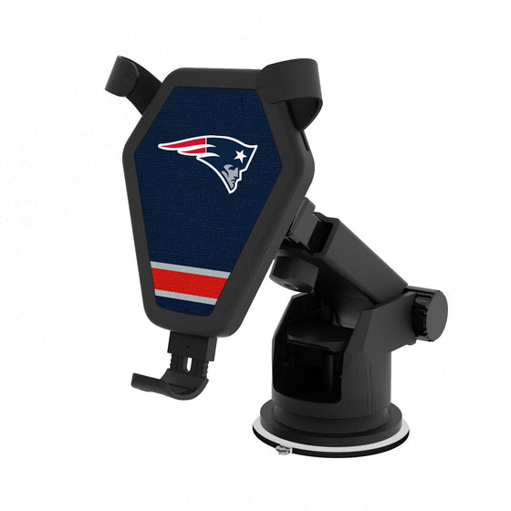 New England Patriots Stripe Wireless Car Charger - 757 Sports Collectibles