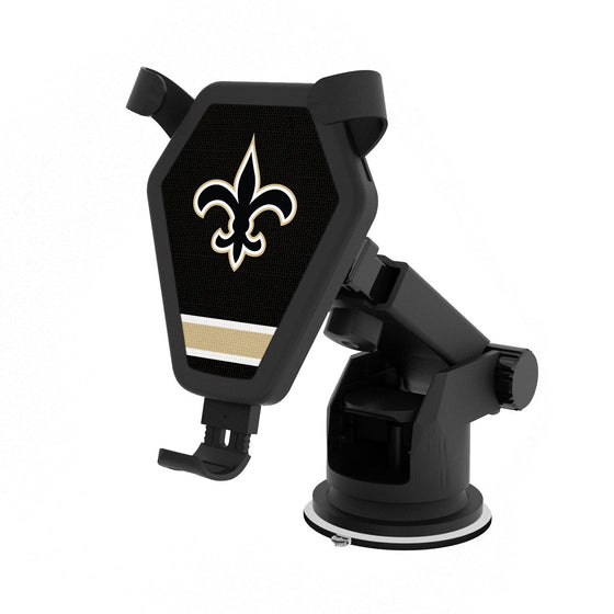 New Orleans Saints Stripe Wireless Car Charger - 757 Sports Collectibles