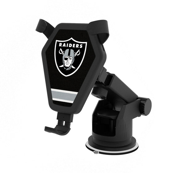 Las Vegas Raiders Stripe Wireless Car Charger - 757 Sports Collectibles