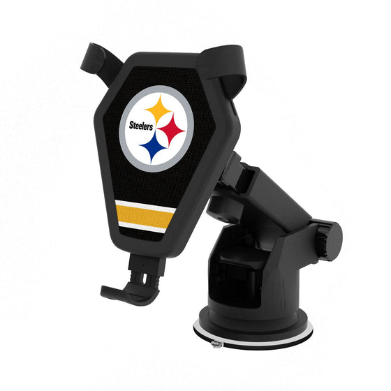 Pittsburgh Steelers Stripe Wireless Car Charger - 757 Sports Collectibles