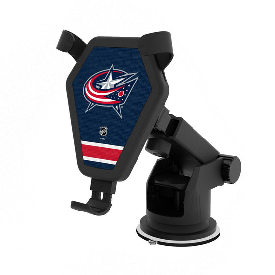 Columbus Blue Jackets Stripe Wireless Car Charger-0