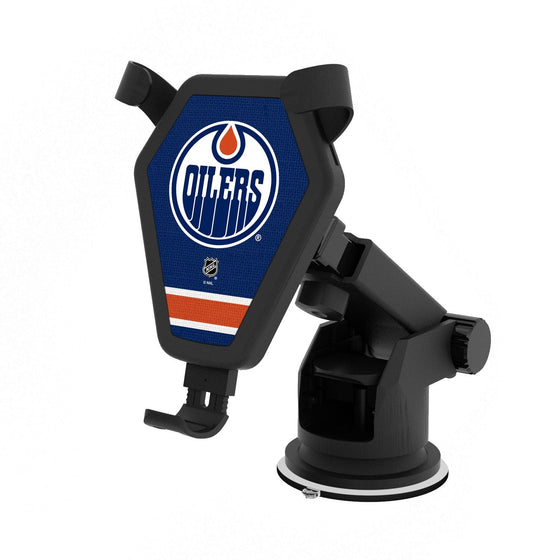 Edmonton Oilers Stripe Wireless Car Charger-0