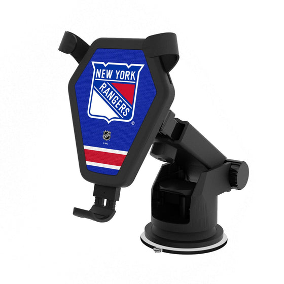 New York Rangers Stripe Wireless Car Charger-0