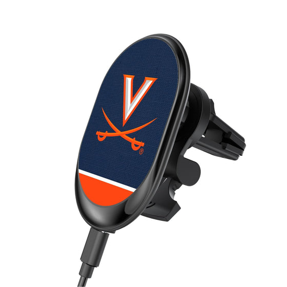 Virginia Cavaliers Solid Wordmark Wireless Car Charger-0