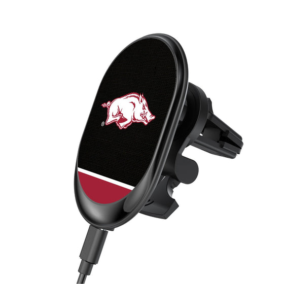 Arkansas Razorbacks Solid Wordmark Wireless Car Charger-0