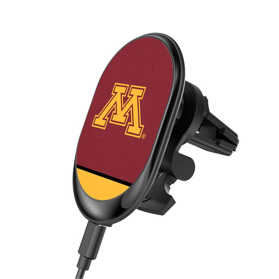 Minnesota Golden Gophers Solid Wordmark Wireless Car Charger-0