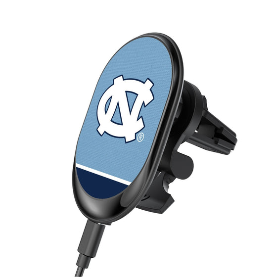 North Carolina Tar Heels Solid Wordmark Wireless Car Charger-0