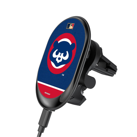 Chicago Cubs Home 1979-1998 - Cooperstown Collection Solid Wordmark Wireless Car Charger - 757 Sports Collectibles