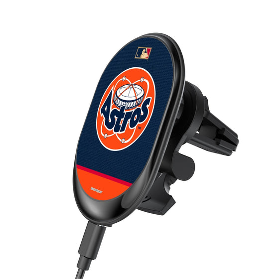 Houston Astros 1977-1998 - Cooperstown Collection Solid Wordmark Wireless Car Charger - 757 Sports Collectibles