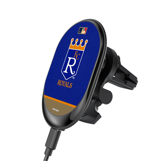 Kansas City Royals 1969-1978 - Cooperstown Collection Solid Wordmark Wireless Car Charger - 757 Sports Collectibles